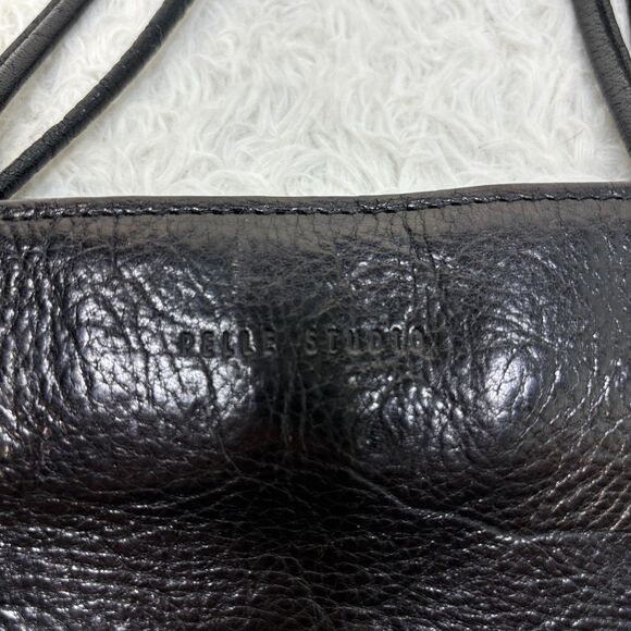 Pelle Studio Wilsons Leather Black Leather Handbag 11x12 - Picture 2 of 5